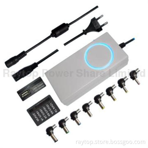 Universal Laptop Adapter, Hand-operated, Grey color, 75W
